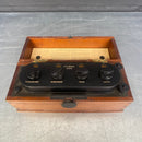resistance megohms tester electrical scientific Industrial powerhouse props prop rental hire vintage movie film set dec
