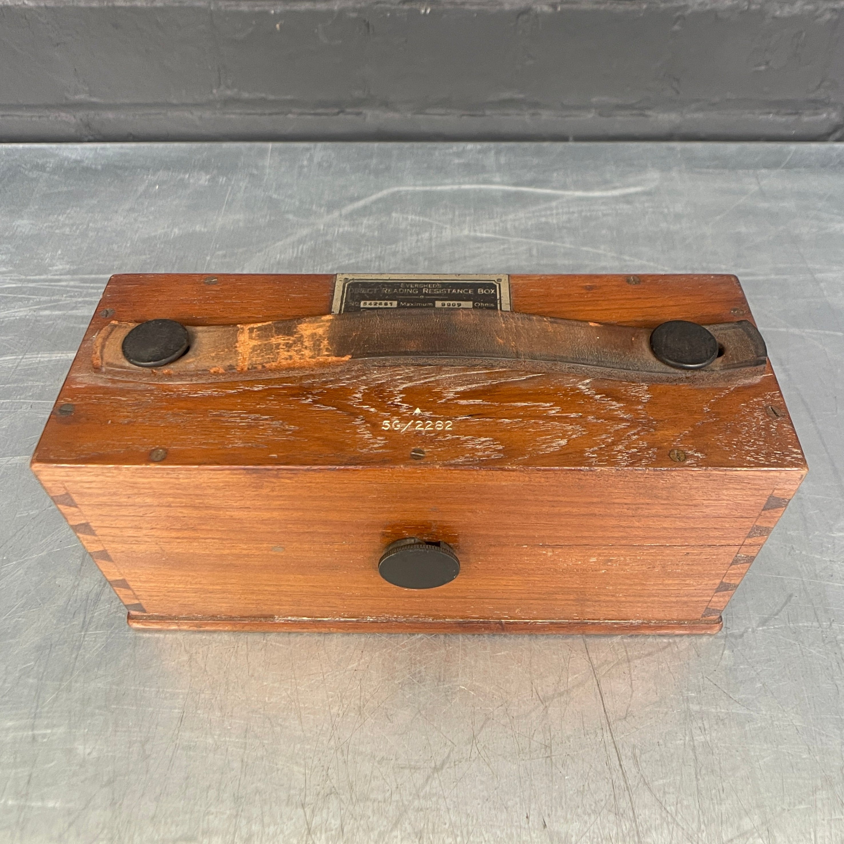 resistance megohms tester electrical scientific Industrial powerhouse props prop rental hire vintage movie film set dec 2