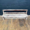 rustic bench seat seating Industrial powerhouse props prop rental hire vintage movie film set dec 2