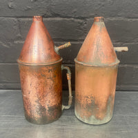 scientific copper can cans containers lab Industrial powerhouse props prop rental hire vintage movie film set dec
