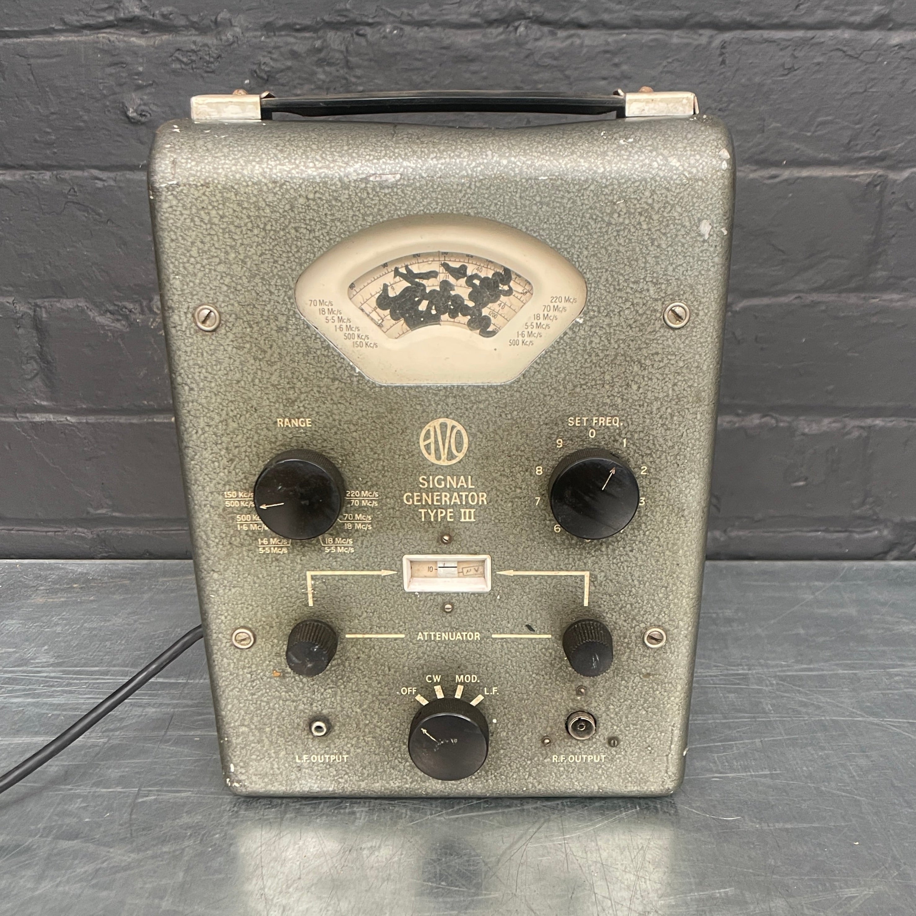 signal generator electrical scientific Industrial powerhouse props prop rental hire vintage movie film set dec
