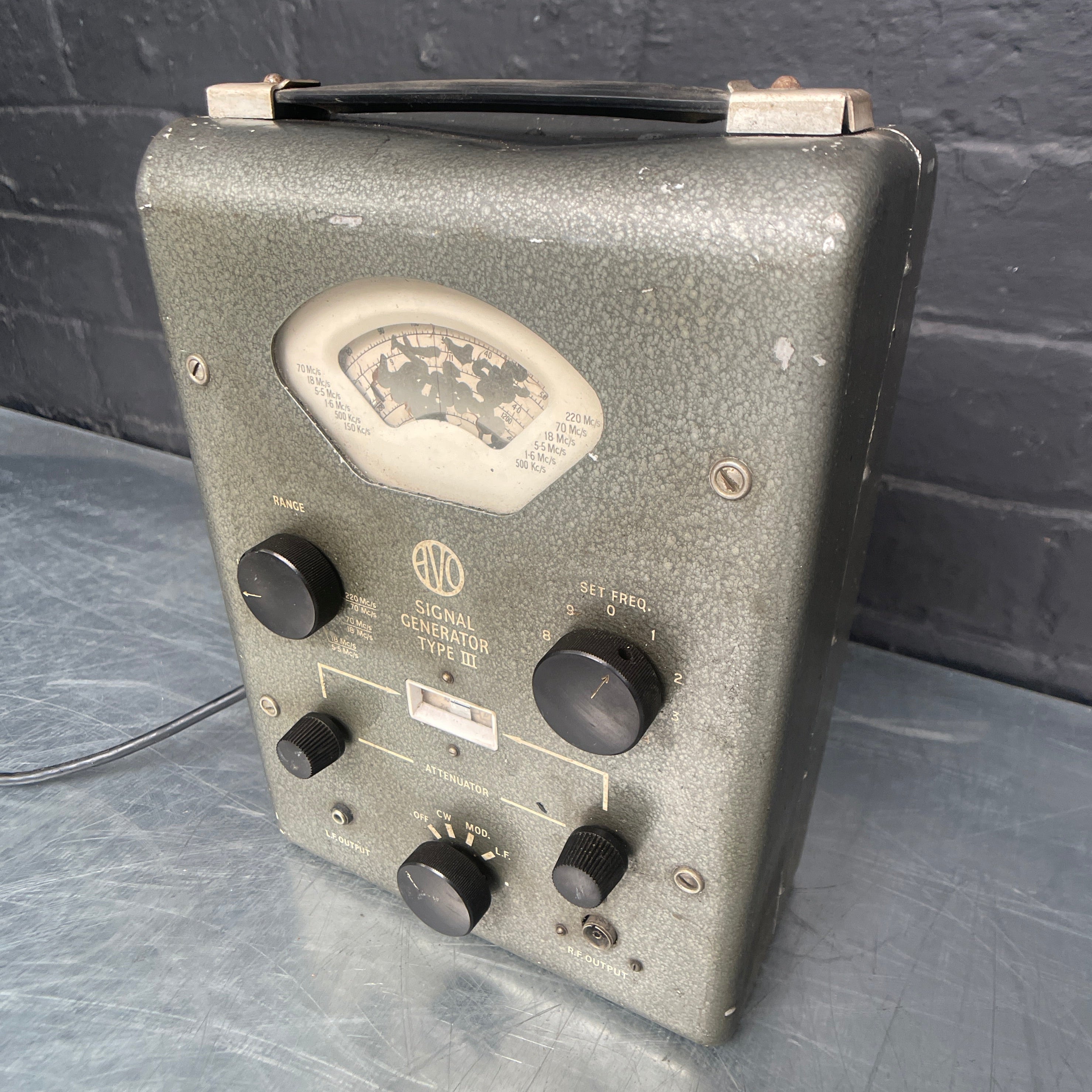 signal generator electrical scientific Industrial powerhouse props prop rental hire vintage movie film set dec 1
