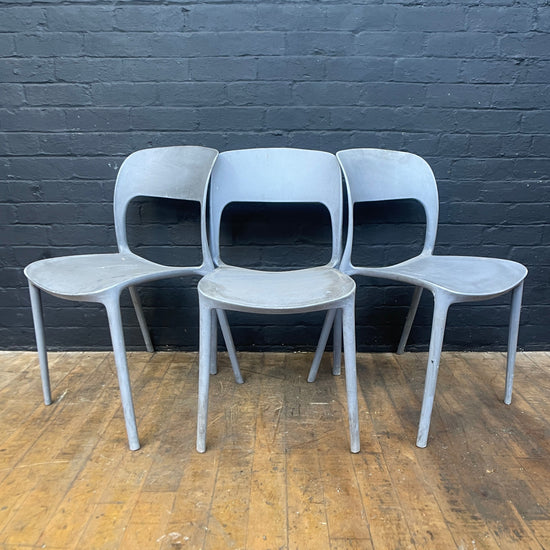 Stackable plastic chairs Qty 12