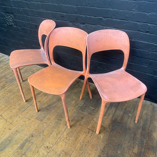 Stackable plastic chairs Qty 12