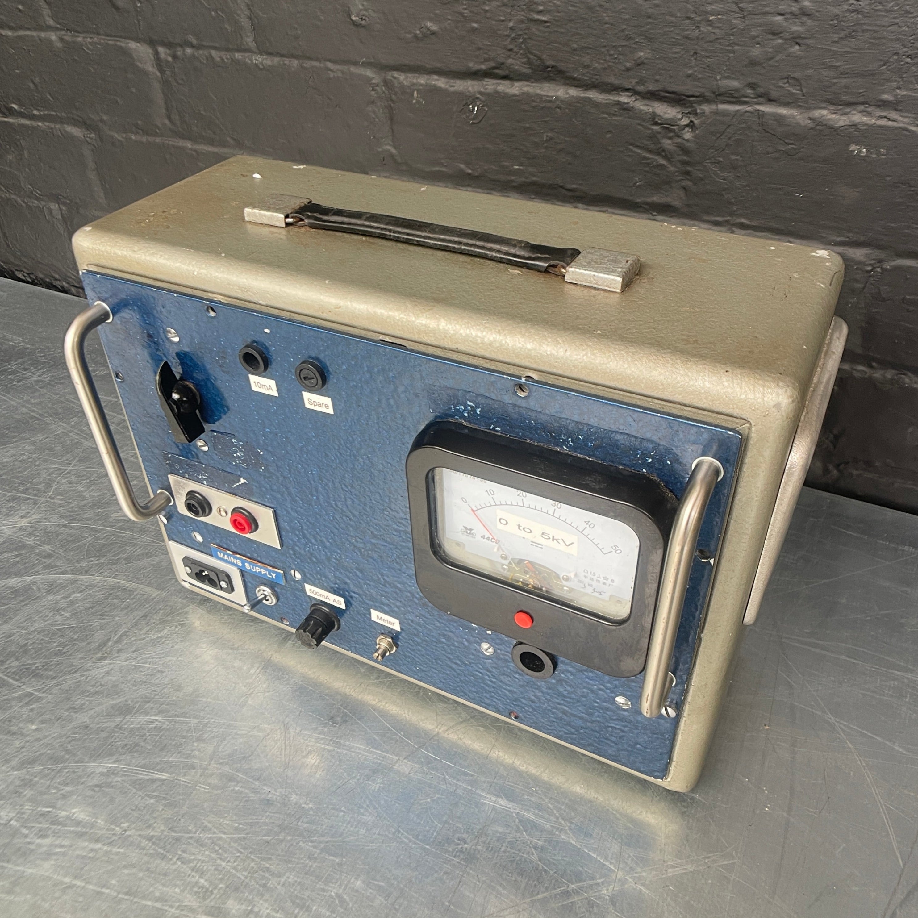 test generator scientific electrical Industrial powerhouse props prop rental hire vintage movie film set dec 1