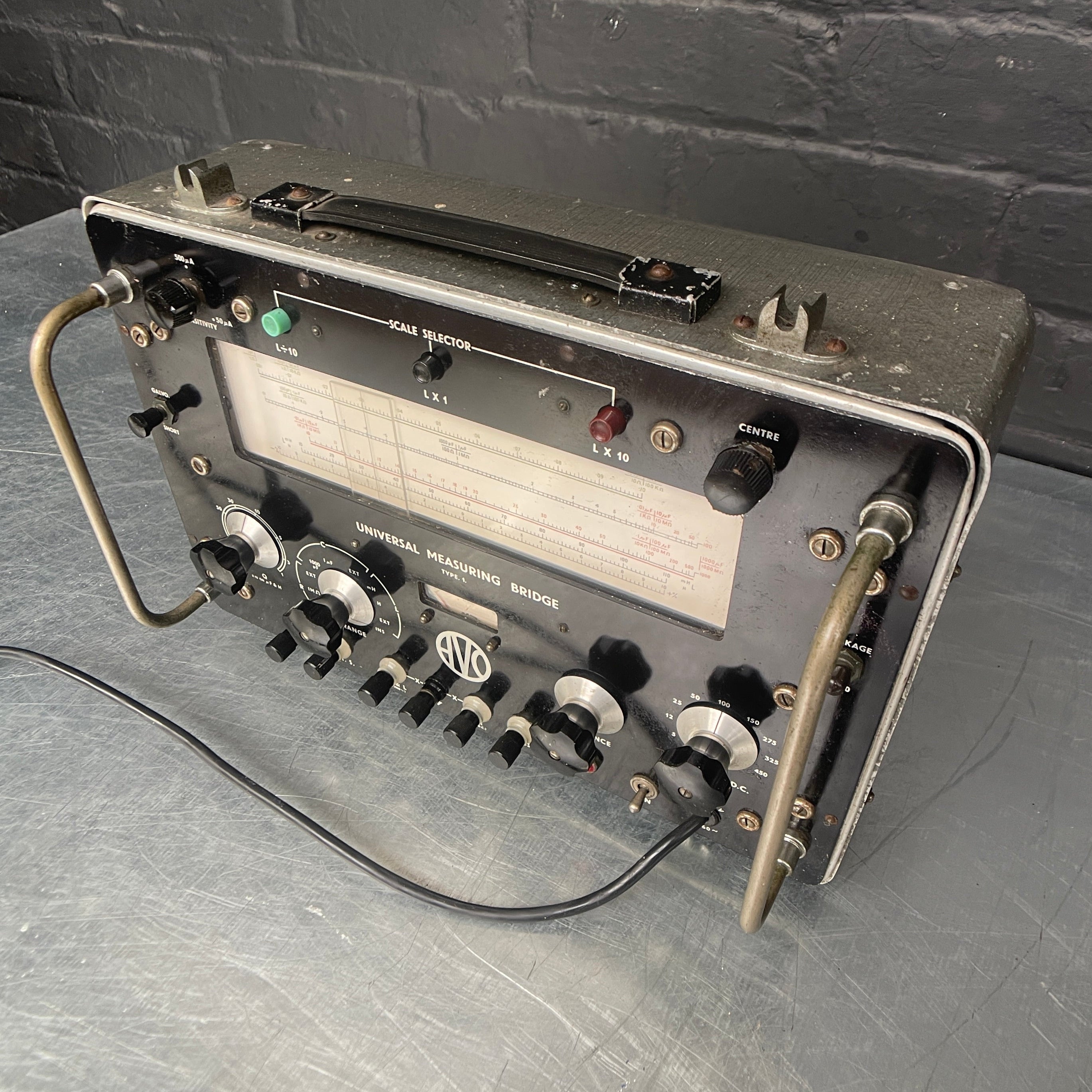 universal measuring bridge electrical scientific Industrial powerhouse props prop rental hire vintage movie film set dec 1
