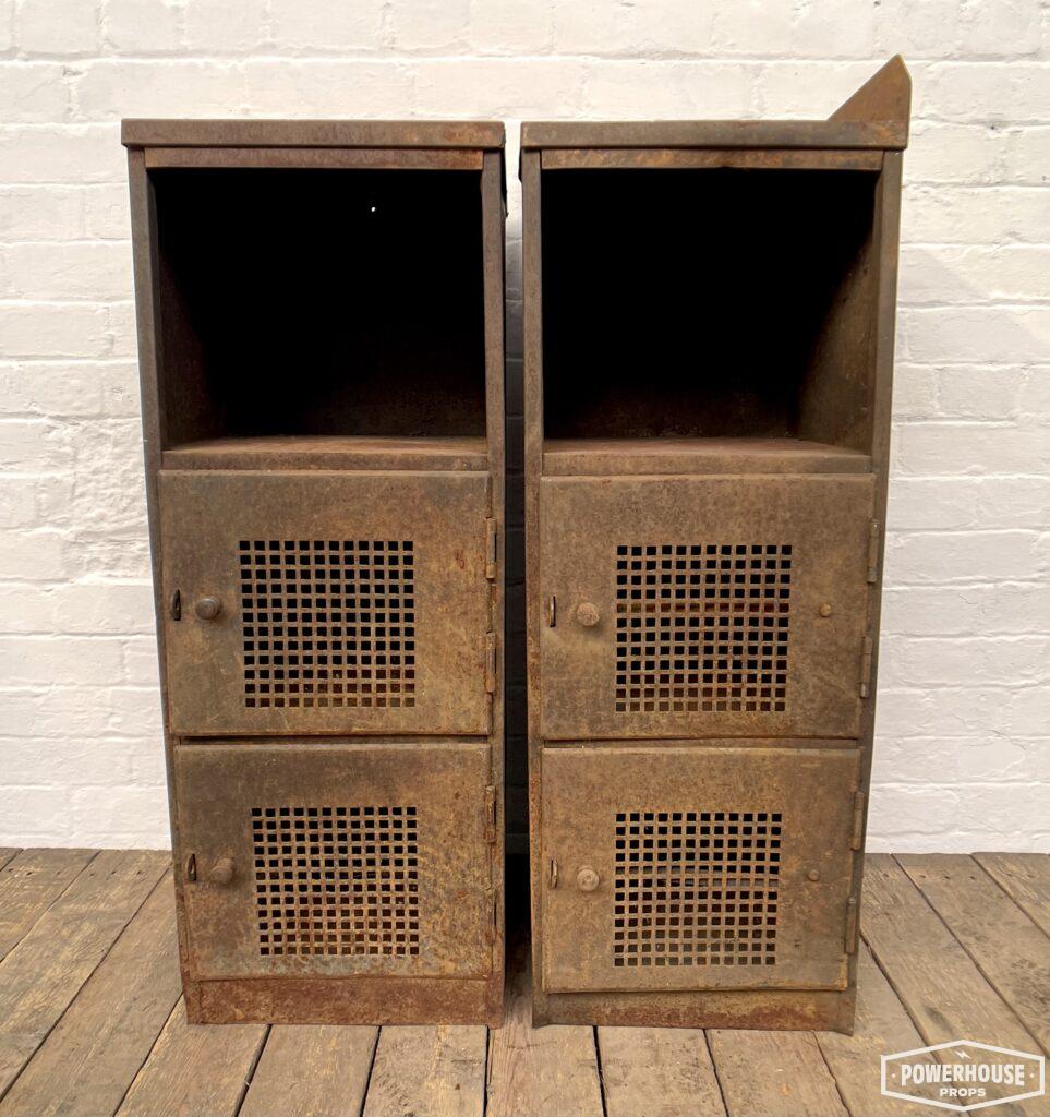 Powerhouse props prop hire rental industrial rusty cabinets cupboards