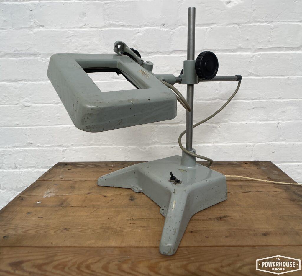 Powerhouse props industrial magnifying magnifier viewing stand lab equipment