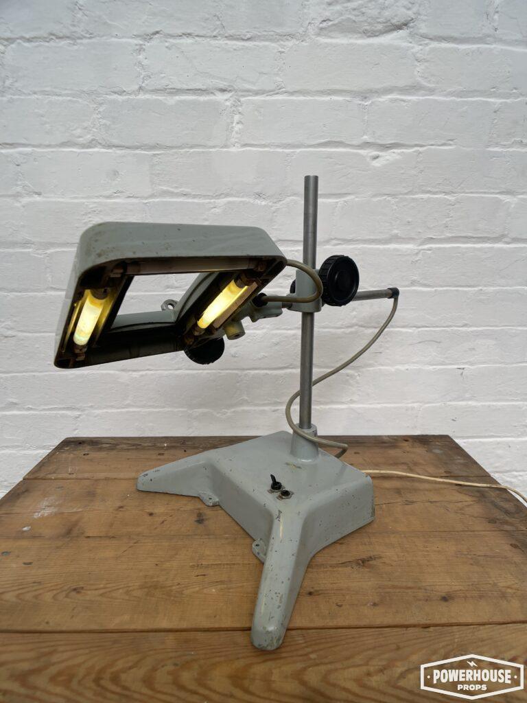Powerhouse props prop hire rental industrial magnifying magnifier viewing stand lab equipment