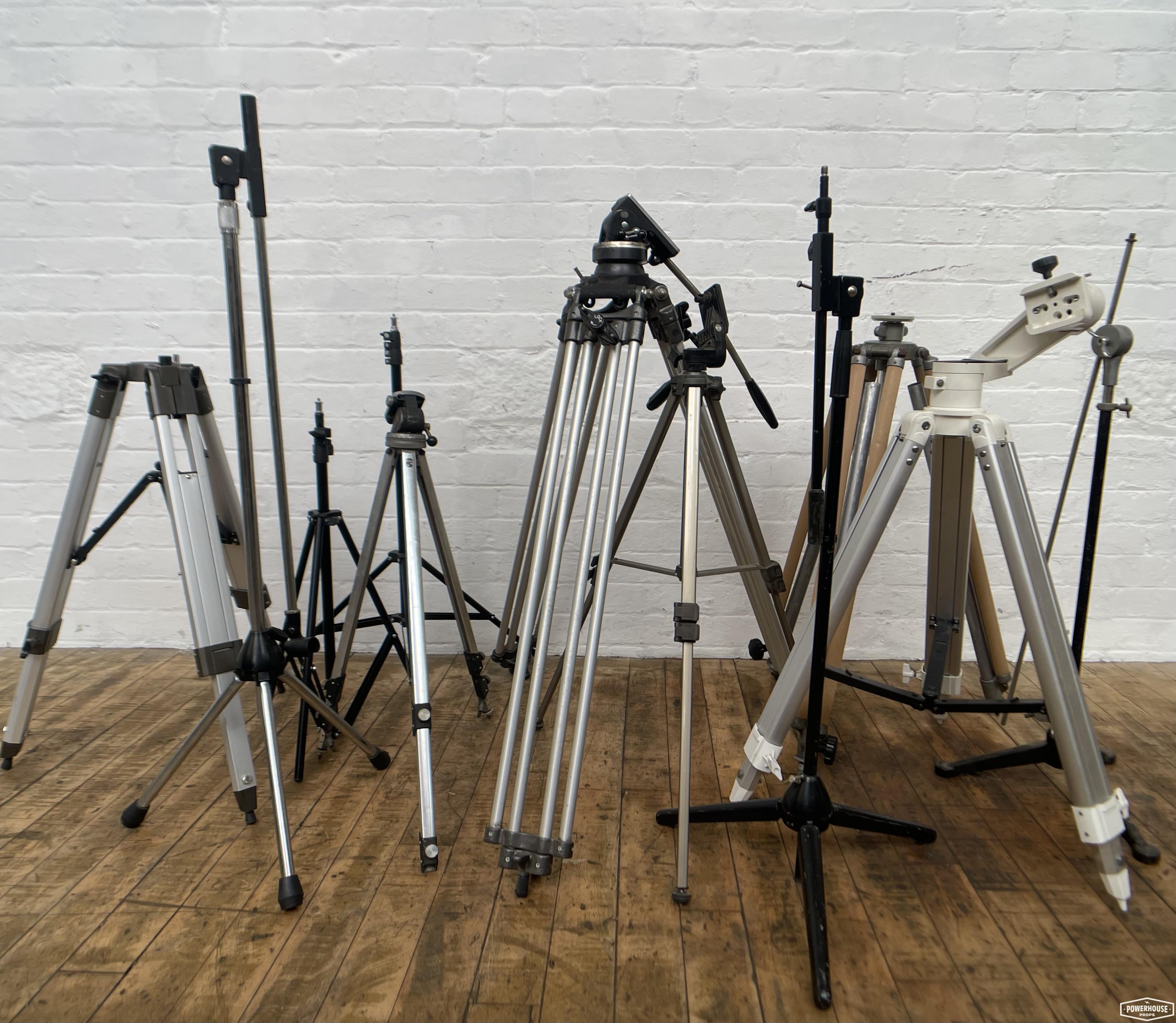Powerhouse props prop hire rental vintage camera WW2 military tripods