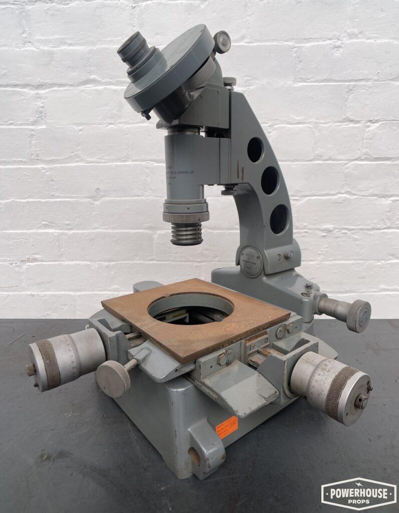 Powerhouse props vintage industrial microscope optical lab specimen testing equipment