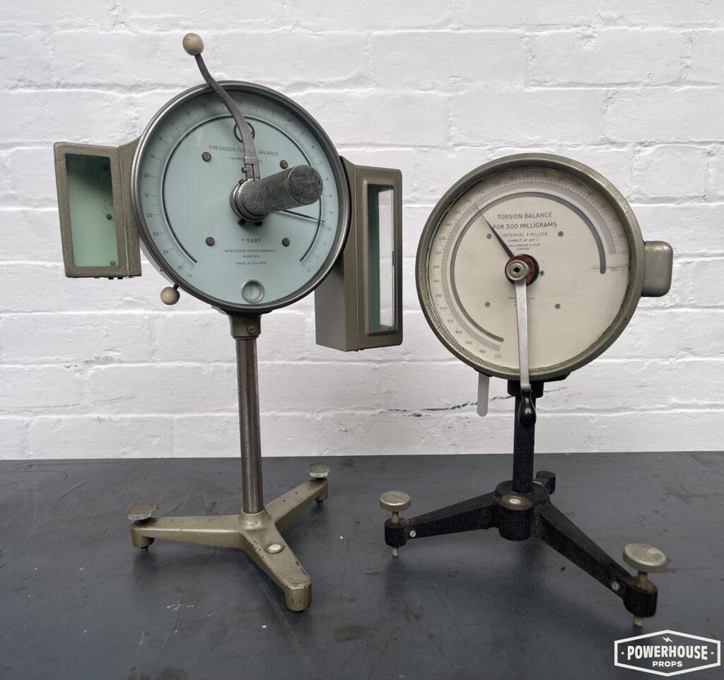 Powerhouse props vintage industrial testing gauge dial equipment