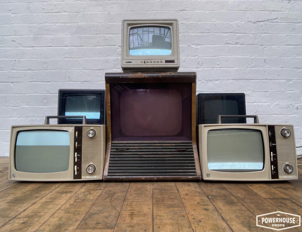 Powerhouse props vintage retro tv sets television screens 1