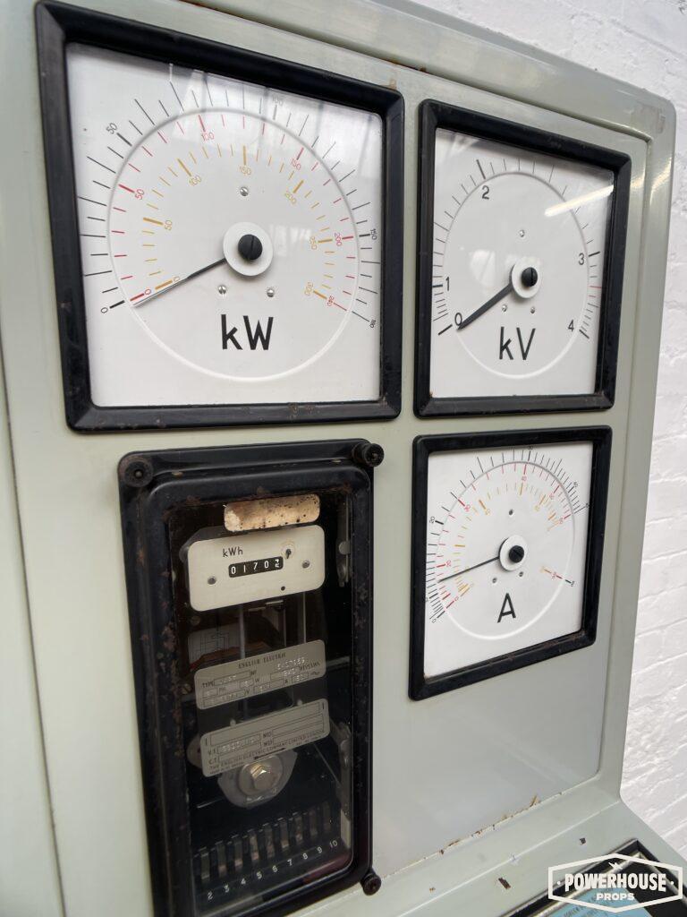 Powerhouse props industrial volt meter power station control panel switchgear