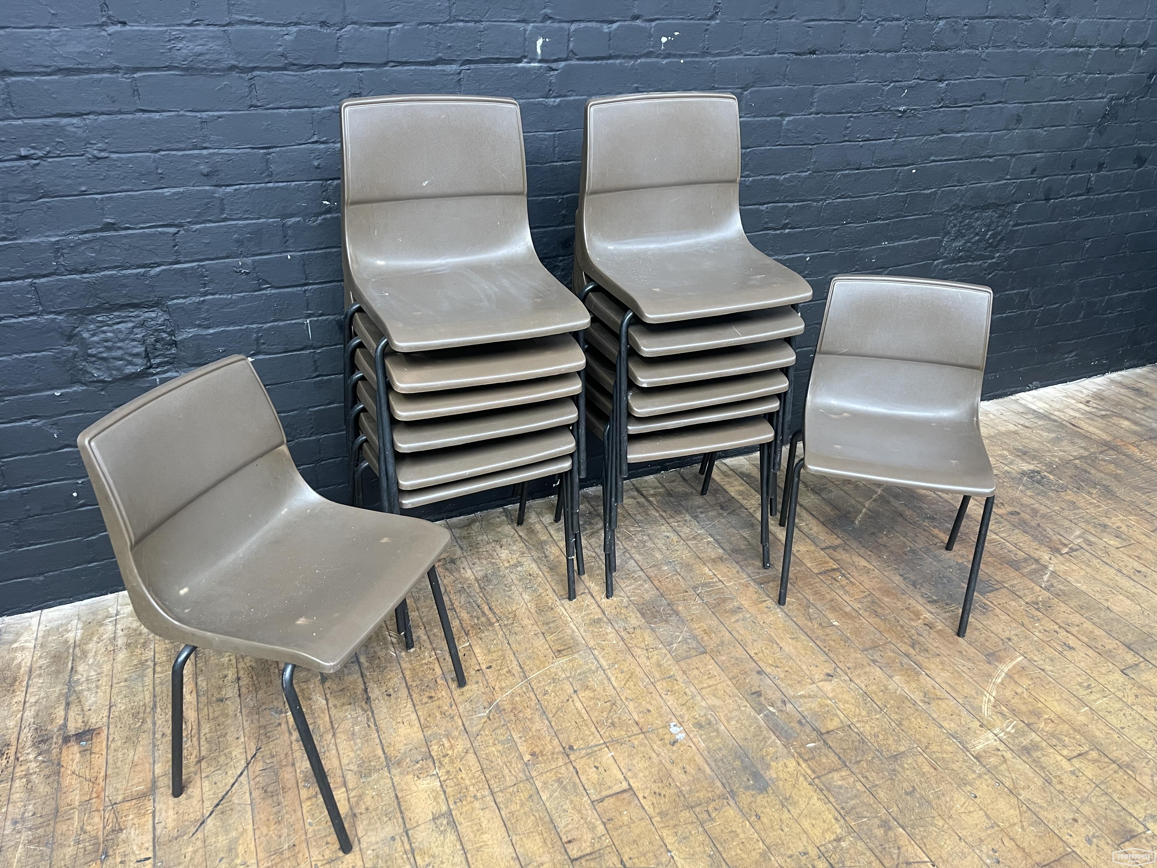 Powerhouse props vintage brown chair plastic school
