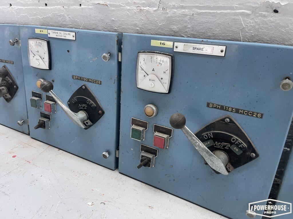 Powerhouse props vintage industrial switchgear electrical panel voltage powerstation electric supply power unit