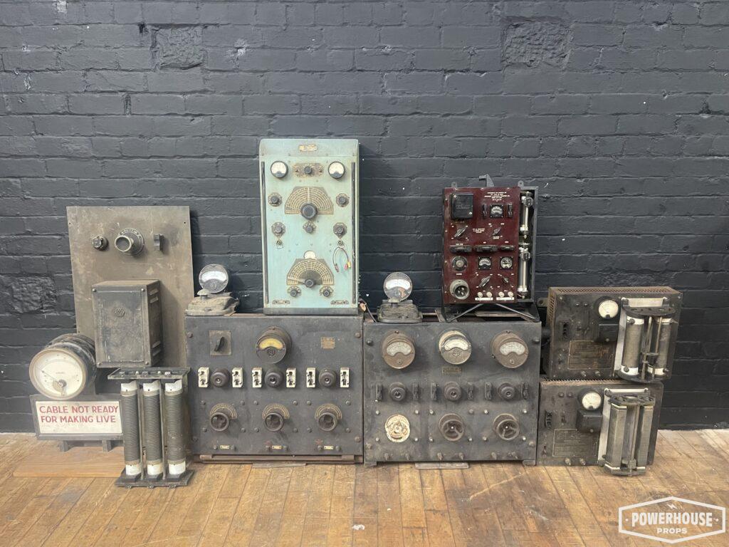 Powerhouse props vintage industrial switchgear electrical panel voltage powerstation electric supply power unit old