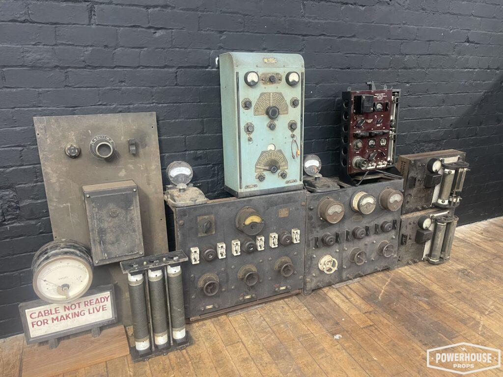 Powerhouse props vintage industrial switchgear electrical panel voltage powerstation electric supply power unit old
