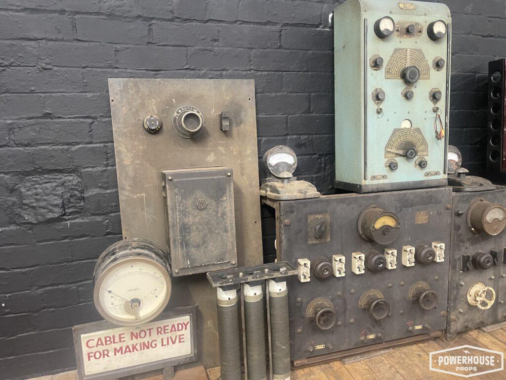 Powerhouse props vintage industrial switchgear electrical panel voltage powerstation electric supply power unit old