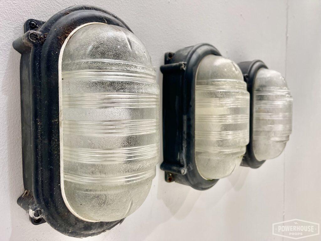 Powerhouse props vintage light lights bulkhead glass explosion proof oval