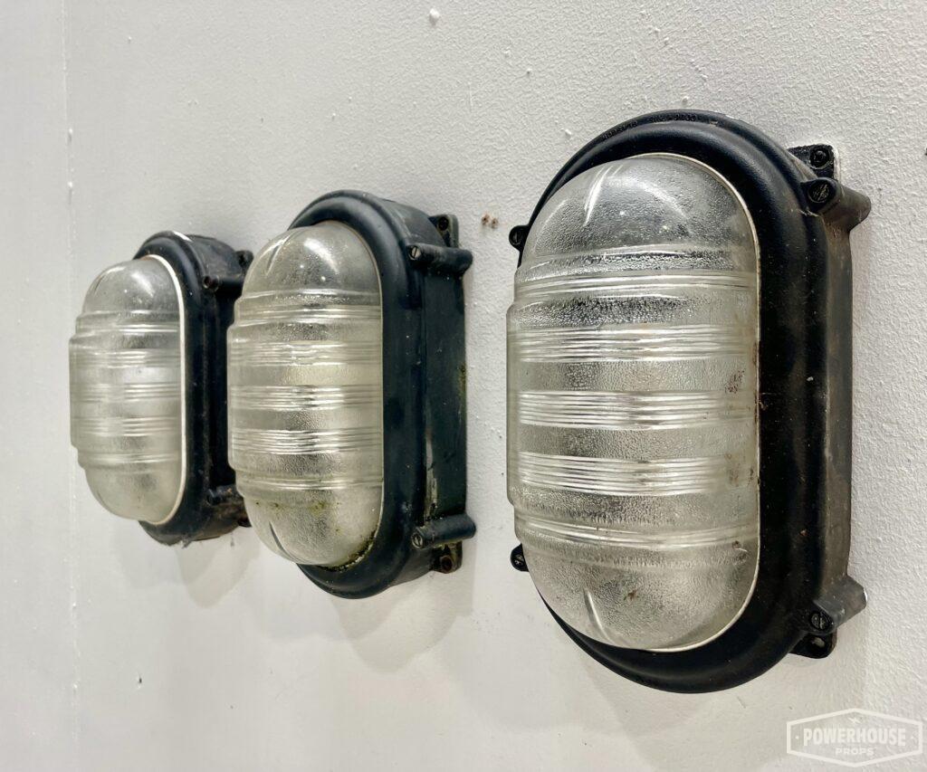 Powerhouse props vintage light lights bulkhead glass explosion proof oval