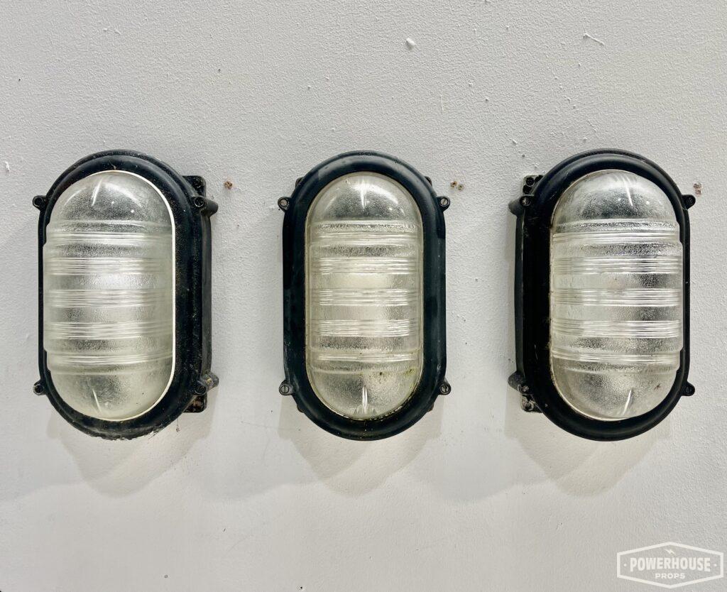 Powerhouse props vintage light lights bulkhead glass explosion proof oval