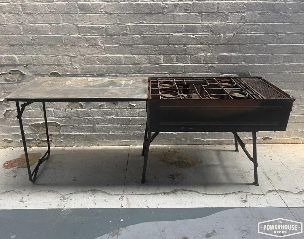 Powerhouse props industrial rental hire movie film military cooking burner station