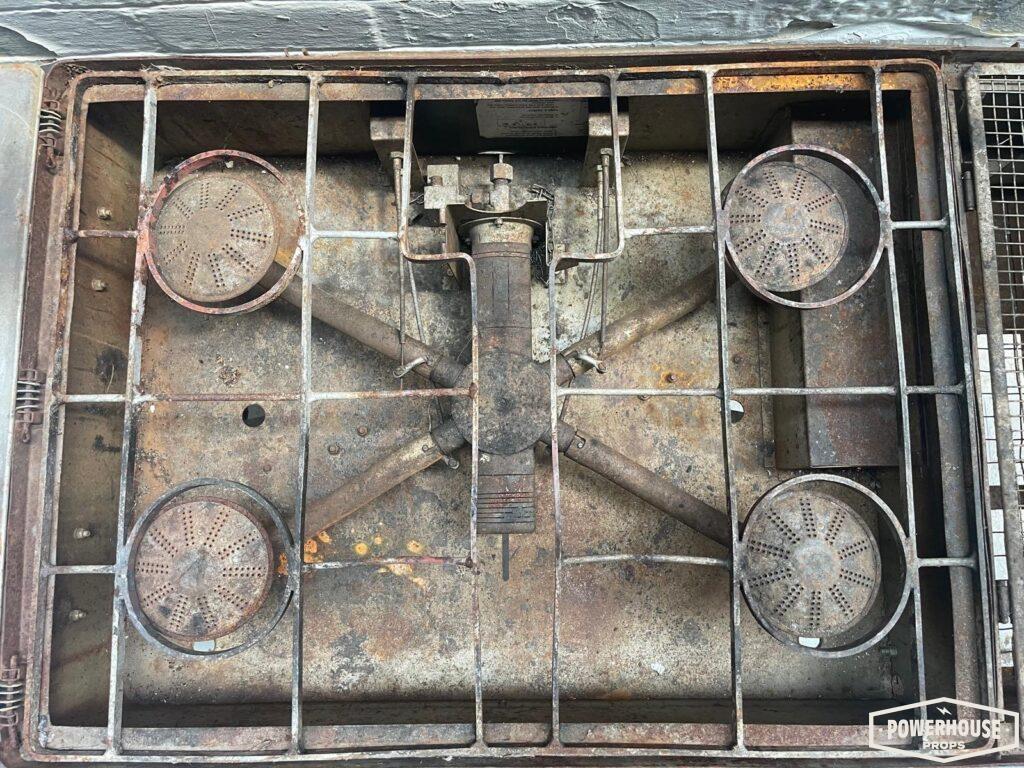 Powerhouse props industrial rental hire movie film military cooking burner station