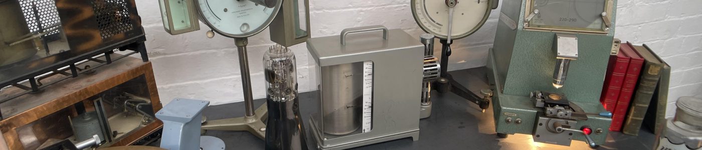 Powerhouse props prop hire rental vintage industrial microscope optical lab specimen testing equipment